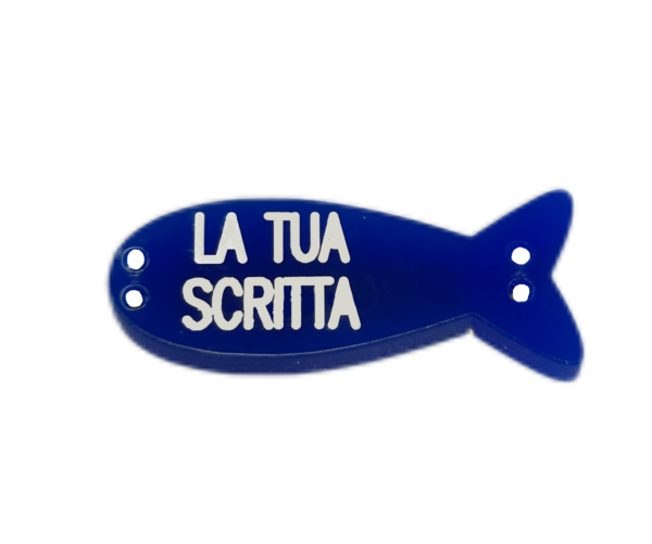 braccialetto PESCE: con scritta personalizzata